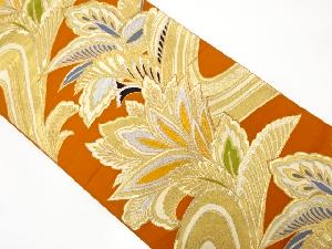 アンティーク　唐花模様織り出し袋帯（材料）